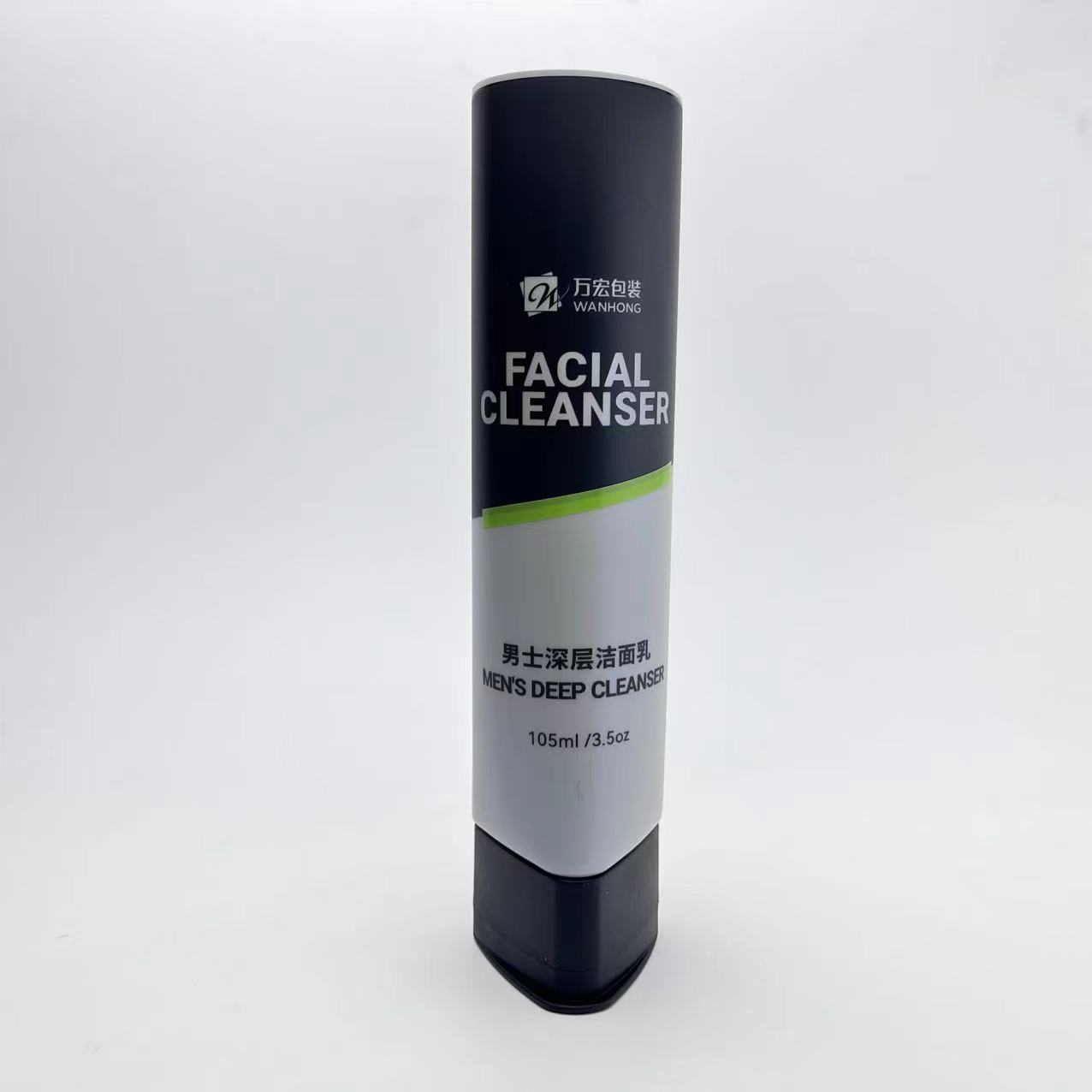 Dia 40mm Triangle Shape Flip Top Cap Tubes for Face Cleancer Packaging 