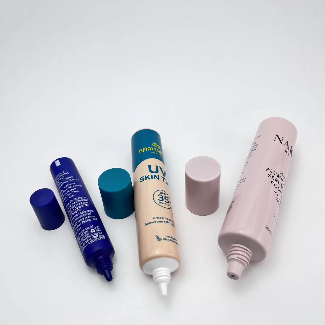 Dia 25mm Small tip head with stand up cao for 25g Sun Cream Packaging Tubes