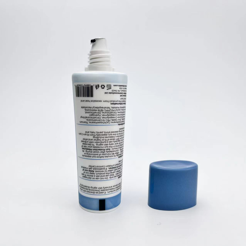 Dia 25mm 20gm Oval Shape Plastic Tubes for Minial Sunscreen Packaging 