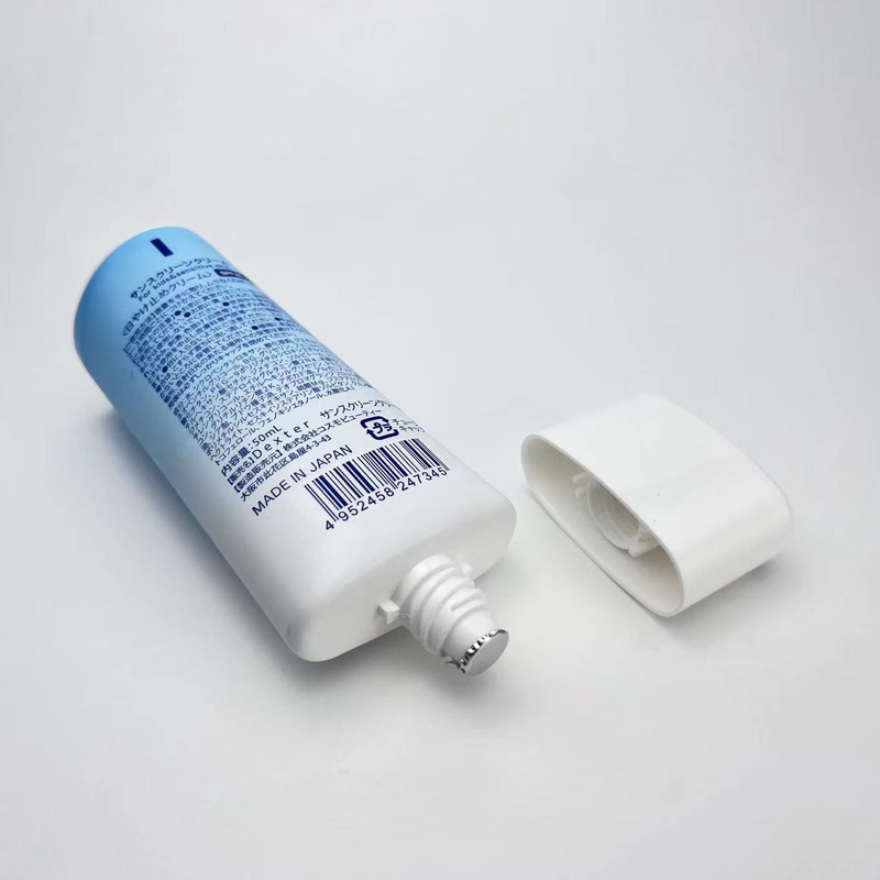 Dia 40mm Super Flat Oval Shape Plastic Tubes with Ovla Screw Caps 