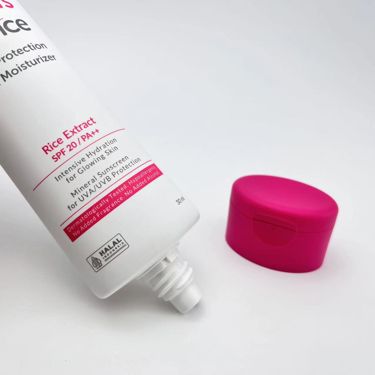 Dia 35mm 30ml Oval Shape Flip Top CapTubes for Sunscreen Packaging 