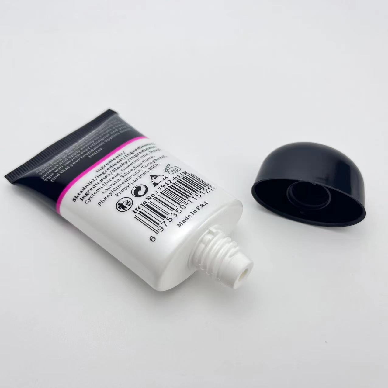 Dia 35mm oval shape Plastic Tube for 15ML Foundation cream packaging 