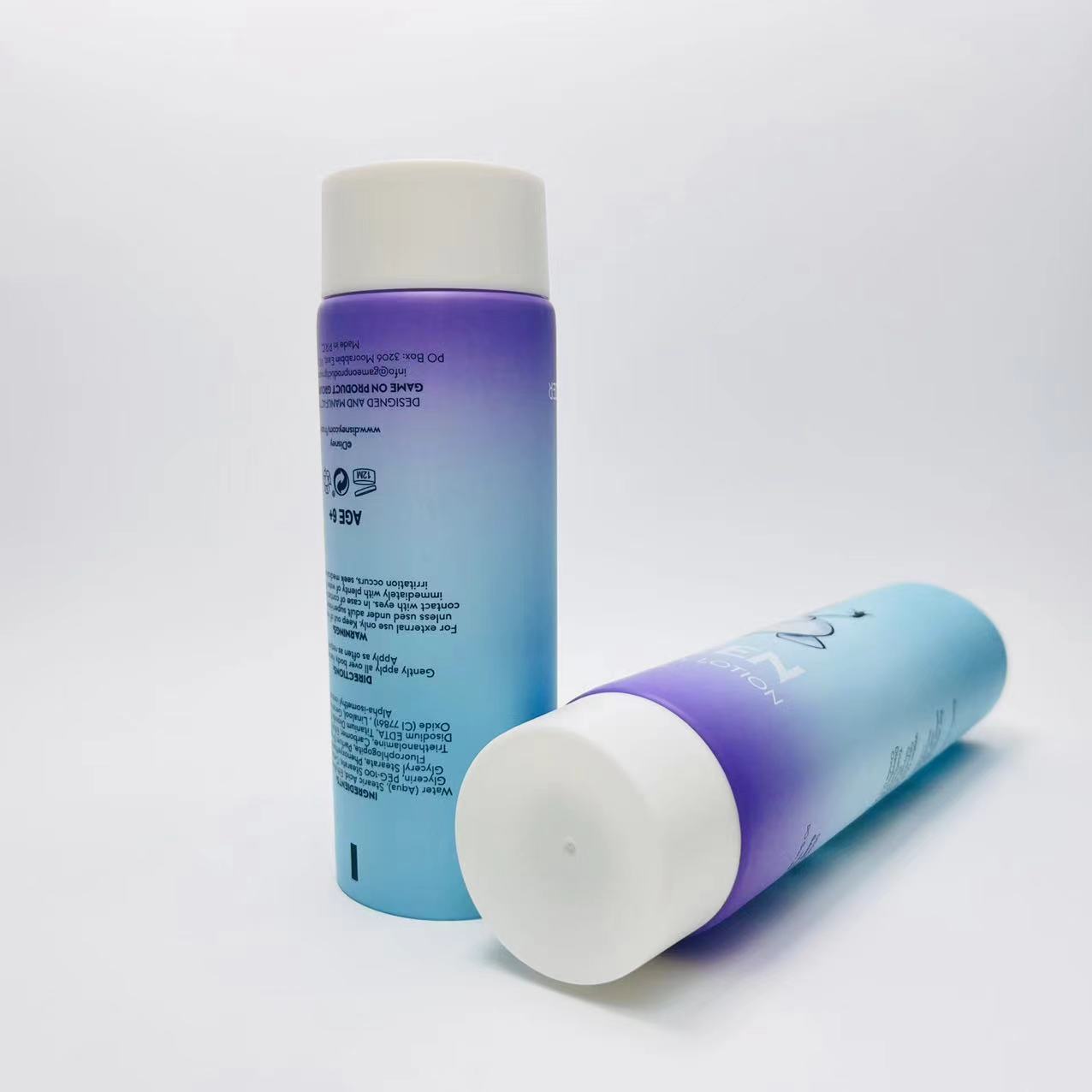 Dia.45mm 100ml Plastic Body Lotion Packaging Tubes 