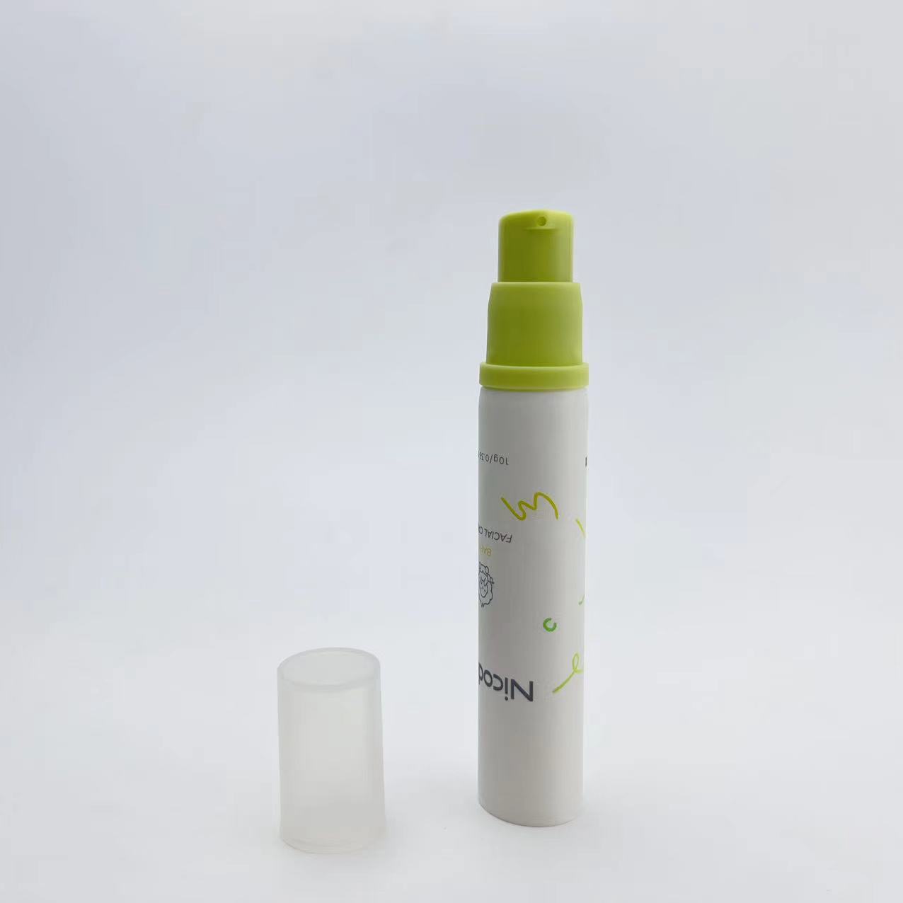 Dia 19mm 15ml Plastic Airless Pump Tube for Skin Moisture Cream Packaging