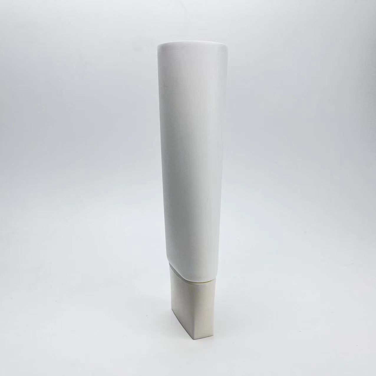Dia 35mm Super Flat Oval Shape Plastic Tube with Screw Caps