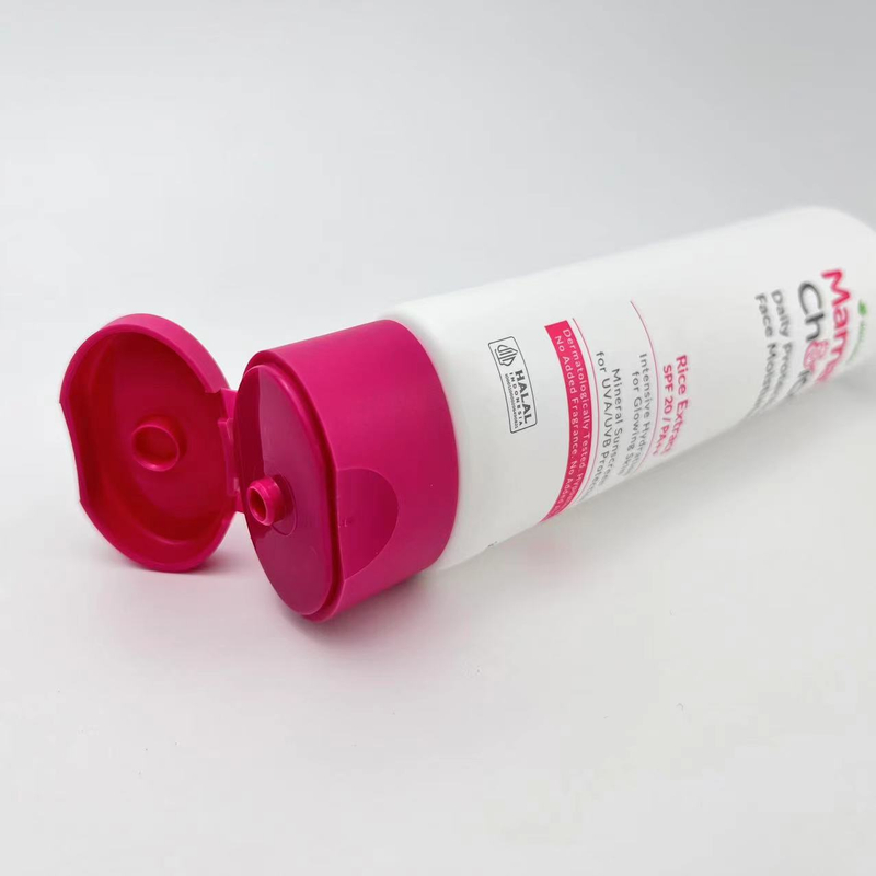 Dia 35mm 30ml Oval Shape Flip Top CapTubes for Sunscreen Packaging 