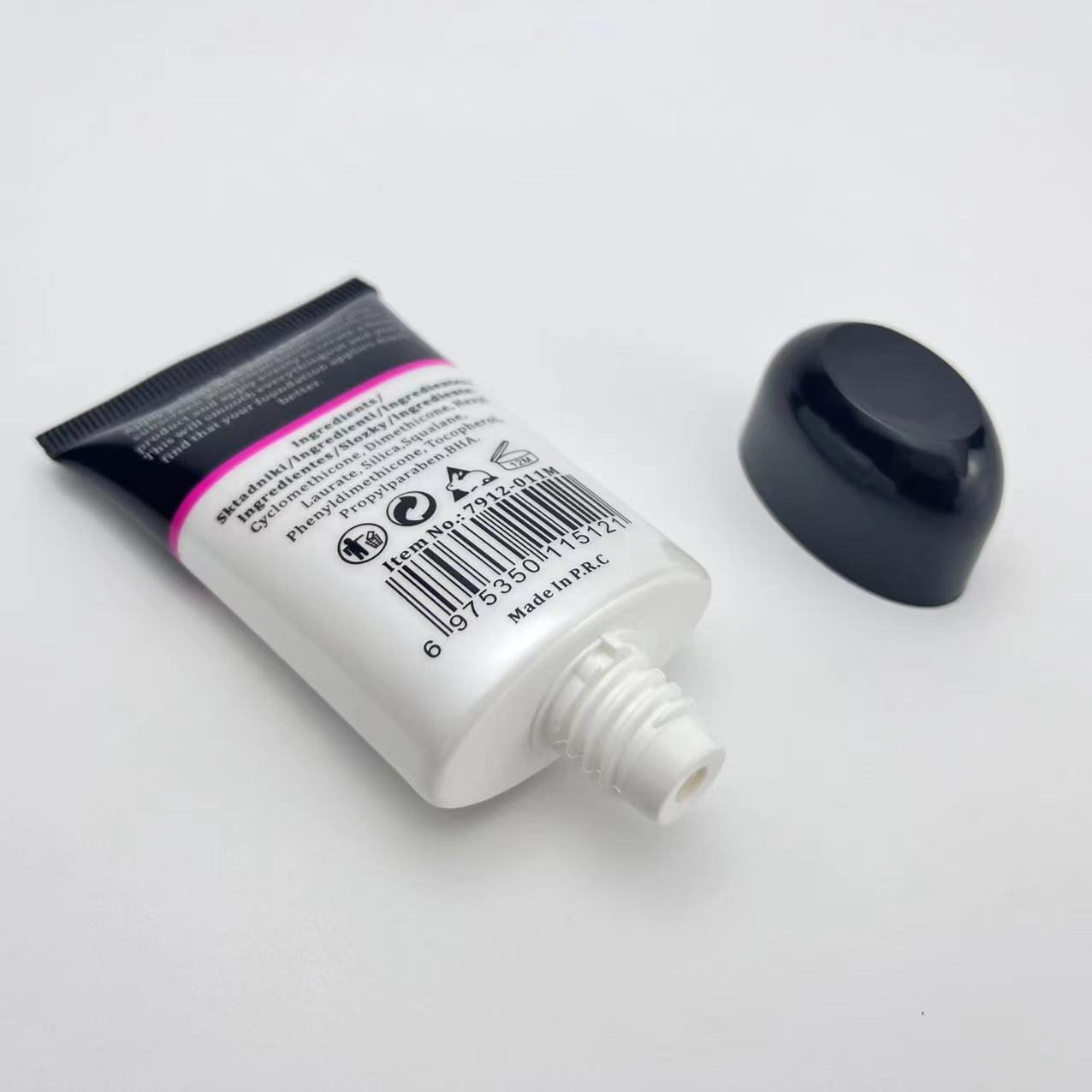 Dia 35mm oval shape Plastic Tube for 15ML Foundation cream packaging 
