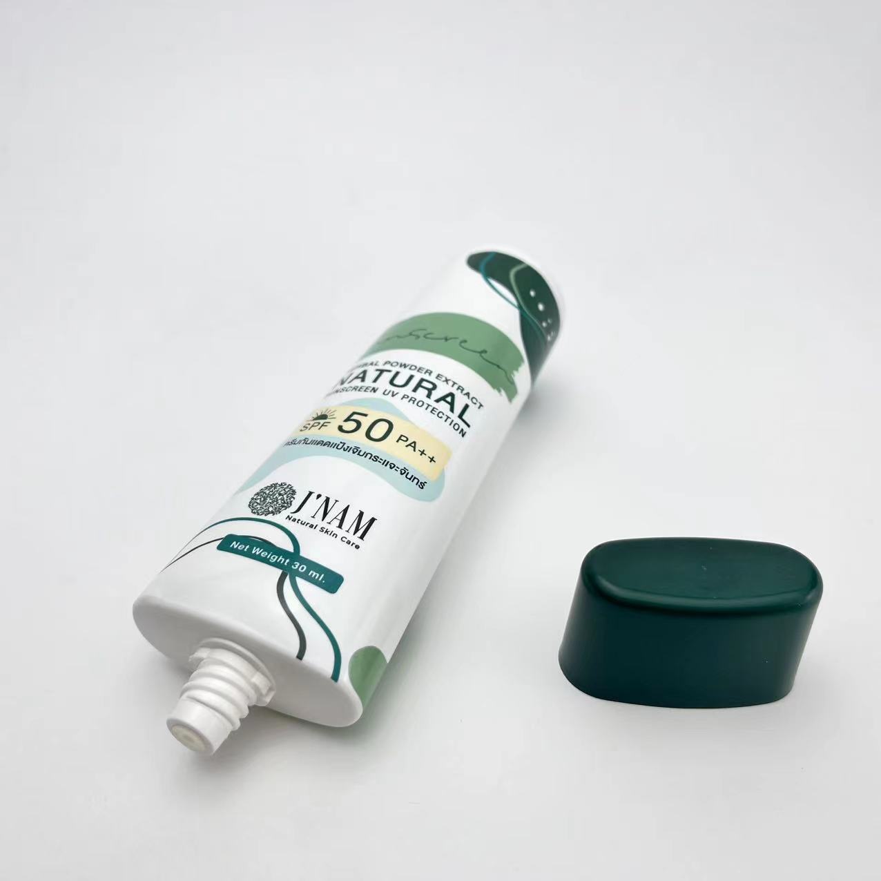 Dia 35mm Oval Shape Plastic Tube for Sunscreen Packaging 