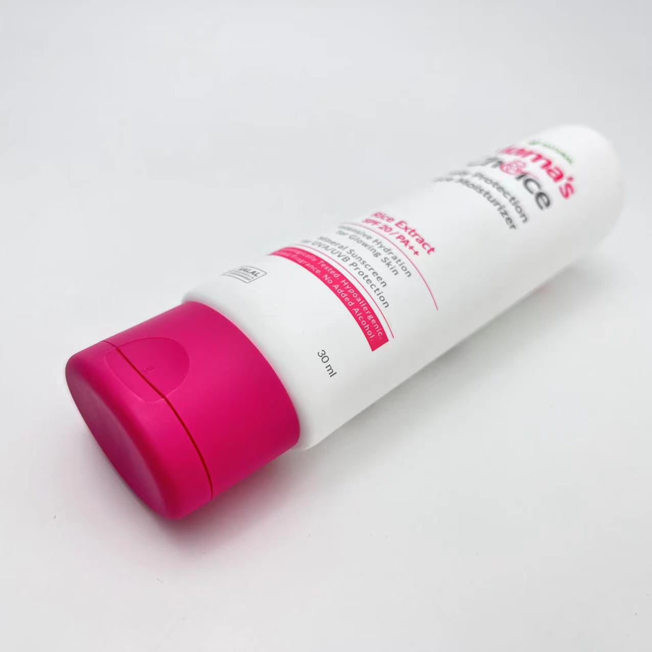 Dia 35mm 30ml Oval Shape Flip Top CapTubes for Sunscreen Packaging 